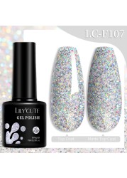 LILYCUTE 7ml Glitter Gel Nail Polish Laser Sequins Soak Off UV Gel Semi Permanent Colored Nails Gel Polish DIY Nail Art Esmalte