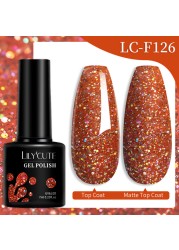 LILYCUTE 7ml Glitter Gel Nail Polish Laser Sequins Soak Off UV Gel Semi Permanent Colored Nails Gel Polish DIY Nail Art Esmalte