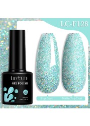 LILYCUTE 7ml Glitter Gel Nail Polish Laser Sequins Soak Off UV Gel Semi Permanent Colored Nails Gel Polish DIY Nail Art Esmalte