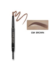 HANDAIYAN Double Ended Waterproof Eyebrow Pencil Long Lasting 5 Colors No Blooming Rotatable Paint Tattoo Eyebrow Pen TSLM1