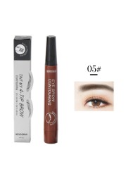 Four heads eyebrow pen long-lasting liquid waterproof anti-sweat eyebrow quick-drying pen eyes makeup beauty tools