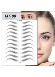 O.TW O.O 3D Simulation Eyebrow Stickers Waterproof Like Eyebrow Hair Makeup Easy to Wear Long Lasting Natural Eyebrows Tattoo Sticker