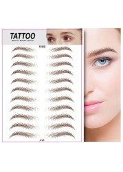 O.TW O.O 3D Simulation Eyebrow Stickers Waterproof Like Eyebrow Hair Makeup Easy to Wear Long Lasting Natural Eyebrows Tattoo Sticker