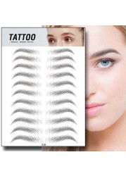 O.TW O.O 3D Simulation Eyebrow Stickers Waterproof Like Eyebrow Hair Makeup Easy to Wear Long Lasting Natural Eyebrows Tattoo Sticker