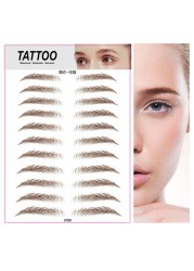 O.TW O.O 3D Simulation Eyebrow Stickers Waterproof Like Eyebrow Hair Makeup Easy to Wear Long Lasting Natural Eyebrows Tattoo Sticker