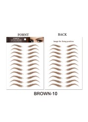 O.TW O.O 3D Simulation Eyebrow Stickers Waterproof Like Eyebrow Hair Makeup Easy to Wear Long Lasting Natural Eyebrows Tattoo Sticker