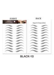 O.TW O.O 3D Simulation Eyebrow Stickers Waterproof Like Eyebrow Hair Makeup Easy to Wear Long Lasting Natural Eyebrows Tattoo Sticker