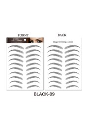 O.TW O.O 3D Simulation Eyebrow Stickers Waterproof Like Eyebrow Hair Makeup Easy to Wear Long Lasting Natural Eyebrows Tattoo Sticker