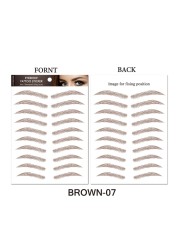 O.TW O.O 3D Simulation Eyebrow Stickers Waterproof Like Eyebrow Hair Makeup Easy to Wear Long Lasting Natural Eyebrows Tattoo Sticker