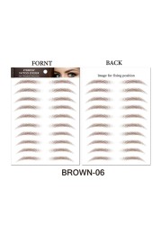 O.TW O.O 3D Simulation Eyebrow Stickers Waterproof Like Eyebrow Hair Makeup Easy to Wear Long Lasting Natural Eyebrows Tattoo Sticker