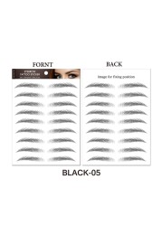 O.TW O.O 3D Simulation Eyebrow Stickers Waterproof Like Eyebrow Hair Makeup Easy to Wear Long Lasting Natural Eyebrows Tattoo Sticker