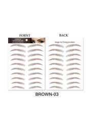 O.TW O.O 3D Simulation Eyebrow Stickers Waterproof Like Eyebrow Hair Makeup Easy to Wear Long Lasting Natural Eyebrows Tattoo Sticker