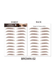 O.TW O.O 3D Simulation Eyebrow Stickers Waterproof Like Eyebrow Hair Makeup Easy to Wear Long Lasting Natural Eyebrows Tattoo Sticker