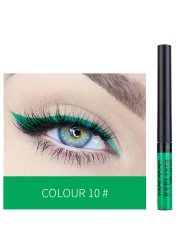 12 Colors Liquid Eyeliner Pen Set Waterproof Long Lasting Matte Colorful Eye Liner Cosmetic Quick Dry White Green Liner Makeup Kit