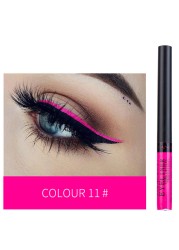 12 Colors Liquid Eyeliner Pen Set Waterproof Long Lasting Matte Colorful Eye Liner Cosmetic Quick Dry White Green Liner Makeup Kit