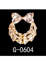 Japanese Nail Art Jewelry Nail Art Zircon Jewelry Nail Decoration Metal Bow Nail Art Jewelry Professional Nail Supplies