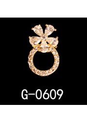 Japanese Nail Art Jewelry Nail Art Zircon Jewelry Nail Decoration Metal Bow Nail Art Jewelry Professional Nail Supplies