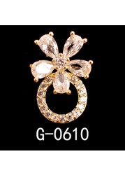 Japanese Nail Art Jewelry Nail Art Zircon Jewelry Nail Decoration Metal Bow Nail Art Jewelry Professional Nail Supplies