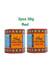 100% Original Tiger Balm Red White Rub Lotion Muscle Pain Relieving Relief Plaster Relaxing Balm Joint Pain Massage Ointment Medical