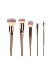 Loebig 5/7 Makeup Brushes Beauty Tool Set Cosmetic Powder Brushes Foundation Blush Contour Eye Shadow Eyebrow Lashes Make Up Brush