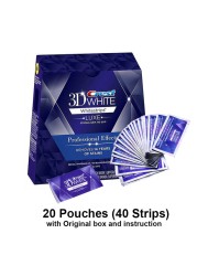 3D White Teeth Whitening Strips Professional Effects White Teeth Soft Bristles Charcoal Toothbrush Teeth Whitening Whitestrips