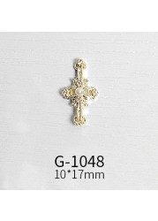 Japanese nail art zircon jewelry high-end luxury zircon real gold and color net red nail decoration G1047-G1070