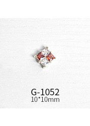 Japanese nail art zircon jewelry high-end luxury zircon real gold and color net red nail decoration G1047-G1070