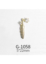 Japanese nail art zircon jewelry high-end luxury zircon real gold and color net red nail decoration G1047-G1070