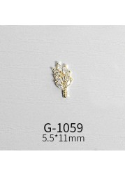 Japanese nail art zircon jewelry high-end luxury zircon real gold and color net red nail decoration G1047-G1070