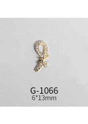 Japanese nail art zircon jewelry high-end luxury zircon real gold and color net red nail decoration G1047-G1070