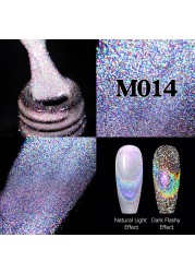 ur sugar fluorescent reflective gel nail polish neon yellow pink red glitter semi permanent soak off uv led nail polish