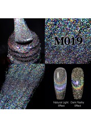 ur sugar fluorescent reflective gel nail polish neon yellow pink red glitter semi permanent soak off uv led nail polish