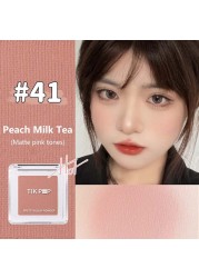 New 6 Colors Cosmetic Blush Makeup Palette Mineral Powder Lipstick Lasting Natural Cream Cheek Tint Orange Peach Pink Blush