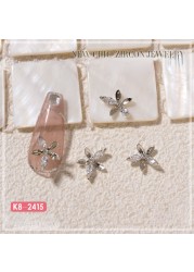 Nail Art Zircon Jewelry Bowknot Pearl Accessories Explosive Flower Color Preserved Decorative Diamond Nail