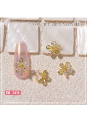 Nail Art Zircon Jewelry Bowknot Pearl Accessories Explosive Flower Color Preserved Decorative Diamond Nail