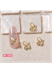 Nail Art Zircon Jewelry Bowknot Pearl Accessories Explosive Flower Color Preserved Decorative Diamond Nail