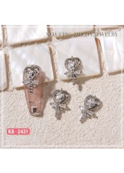 Nail Art Zircon Jewelry Bowknot Pearl Accessories Explosive Flower Color Preserved Decorative Diamond Nail