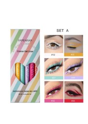 20/12pcs Colorful Eyeliner Pen Quick Drying Lasting Waterproof High Pigmented Eyeliner Pencil Eye Makeup Cosmetic TSLM1