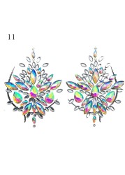 Sexy Chest 3D Crystal Resin Drill Tattoo Sticker Bar Music Festival Rhinestone Tattoo Stickers Carnival Party Chest Decoration