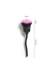 Makeup Brushes Cosmetic Tool Nail Art Brush Soft Clean Dust Rose Flower Shape Foundation Powder Glitter Beauty Manicure Care