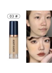 Full Coverage Matte Foundation Light Concealer Brighten Face Base Tone Whitening Face Makeup Long Lasting Liquid Cosmetic TSLM2