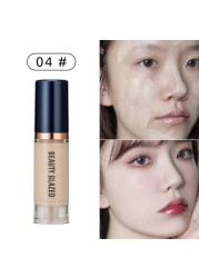 Full Coverage Matte Foundation Light Concealer Brighten Face Base Tone Whitening Face Makeup Long Lasting Liquid Cosmetic TSLM2