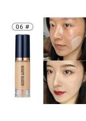 Full Coverage Matte Foundation Light Concealer Brighten Face Base Tone Whitening Face Makeup Long Lasting Liquid Cosmetic TSLM2