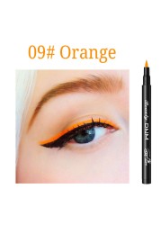 12 Colors Matte Eyeliner Waterproof Liquid Eyeliner Pen Black Blue Colored Eyeliner Long Lasting Eyeliner Pigments