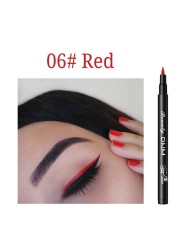 12 Colors Matte Eyeliner Waterproof Liquid Eyeliner Pen Black Blue Colored Eyeliner Long Lasting Eyeliner Pigments