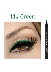 12 Colors Matte Eyeliner Waterproof Liquid Eyeliner Pen Black Blue Colored Eyeliner Long Lasting Eyeliner Pigments