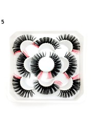 Lashes DD Curl 23-28mm Russian Volume Mink Lashes 3D Mink Eyelashes Lashes Reusable Fluffy False Lashes Russian