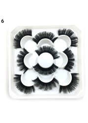 Lashes DD Curl 23-28mm Russian Volume Mink Lashes 3D Mink Eyelashes Lashes Reusable Fluffy False Lashes Russian