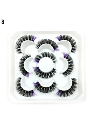 Lashes DD Curl 23-28mm Russian Volume Mink Lashes 3D Mink Eyelashes Lashes Reusable Fluffy False Lashes Russian