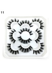 Lashes DD Curl 23-28mm Russian Volume Mink Lashes 3D Mink Eyelashes Lashes Reusable Fluffy False Lashes Russian